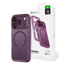 AmazingThing Minimal Mag Drop Proof Case 3 Lens for iPhone 18 Pro Max with Lanyard Mount and MagSafe Compatibility - Purple