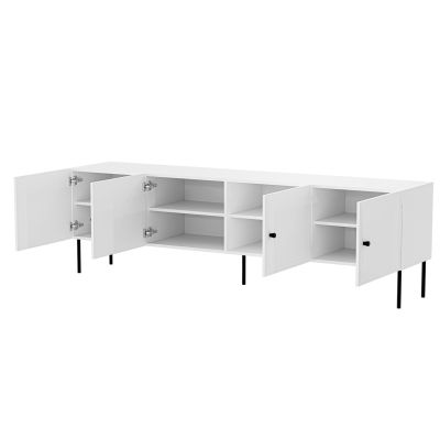 2. 4D TV cabinet PALAZZO BIS 201x40x60 white matt