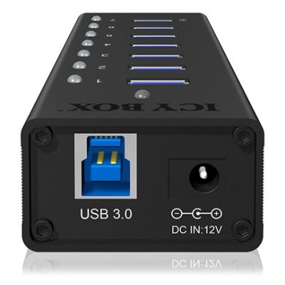 4. ICY BOX IB-AC618 USB 3.2 Gen 1 (3.1 Gen 1) Type-B 5000 Mbit/s Black