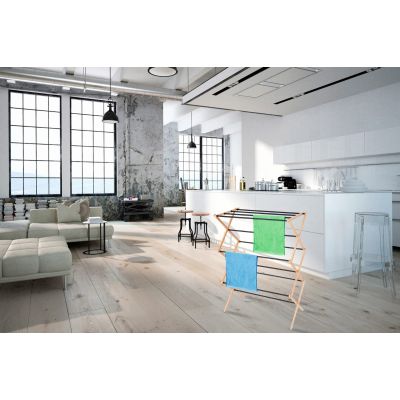 2. PROMIS LAUNDRY RACK ANCONA, WOOD SU113