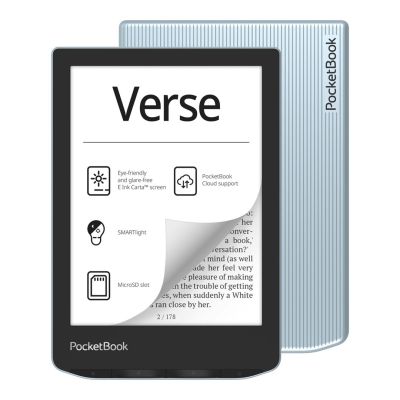 5. PocketBook Verse 629 6" 8GB Wi-Fi Bright Blue Ebook Reader