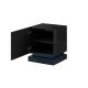 2. QIU bedside table 2 pcs. 46x41.5xH53 gloss black/gloss black