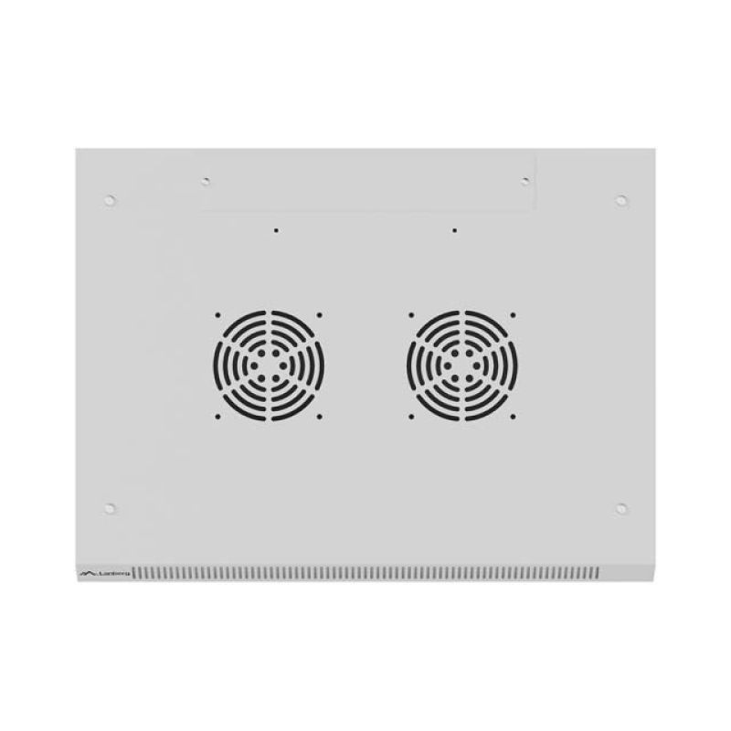 14. Lanberg 19" 12U 600X450 gray wall-mounted RACK installation cabinet with perforated doors (flat pack)
