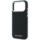 6. Karl Lagerfeld Grained Elongated Logo MagSafe Case for iPhone 17 Pro Max / 18 Pro Max - Black