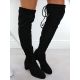 5. Women's over-the-knee boots, black, insulated, Sergio Leone KZ25413