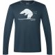 Men's long-sleeve shirt SUPER.NATURAL M Ski Karl LS navy blue