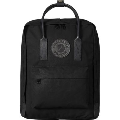Fjällräven Kanken No.2 Backpack Hiking Backpack Black Cotton, Leather, Recycled Polyester