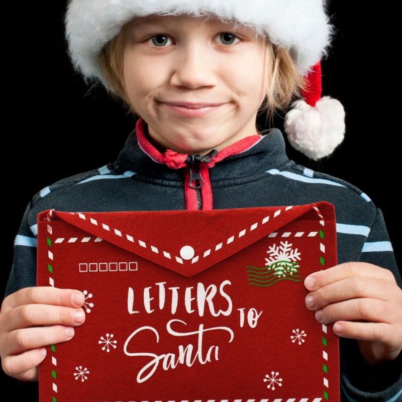 4. CHRISTMAS ENVELOPE LETTER TO SANTA CLAUS FELT 38x30CM LETTERS SANTA
