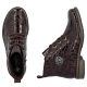 10. Women's patent leather ankle boots, brown, Rieker 71205-25