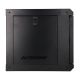2. Extralink LITE 6U 530X400 WALL-MOUNTED RACKMOUNT CABINET BLACK Freestanding/Wall/Floor Rack Black