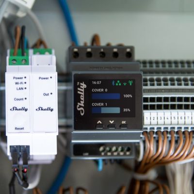 3. Shelly Pro Dual Cover / Shutter PM Power Relay Black