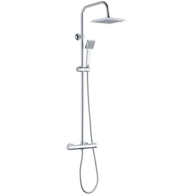 Rain shower with thermostatic tap