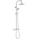 Rain shower with thermostatic tap