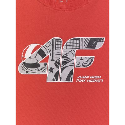 5. Boys' Regular-Fit Printed T-Shirt 4F 4FJRAW26TTSHM4349-062S
