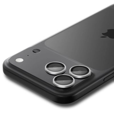 4. Spigen Optik Pro GLAS.TR ”EZ FIT” Camera Cover 2-pack for iPhone 16 Pro / Max / 17 Pro / Max - Silver