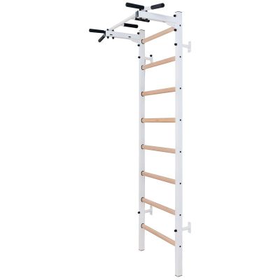 9. WOODEN AND METAL GYMNASTIC WALL BAR WITH BAR BENCHK 221W