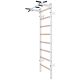 9. WOODEN AND METAL GYMNASTIC WALL BAR WITH BAR BENCHK 221W