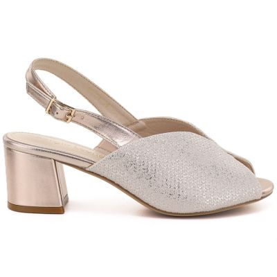 2. Sergio Leone SK471 gold high heel women's sandals