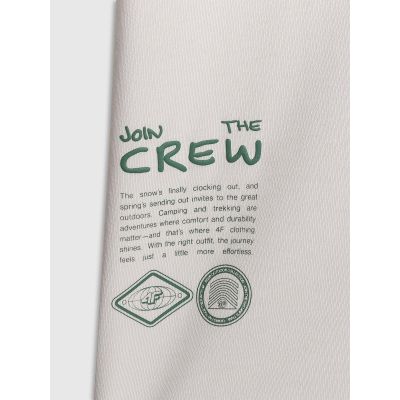 6. Men's regular printed T-shirt 4F 4FRSS26TTSHM3814-11S