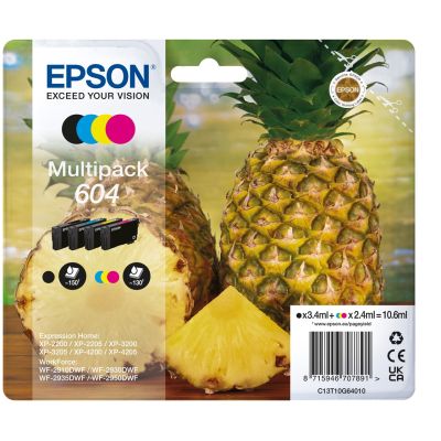 3. Epson 604 ink cartridges 10.6ml CMYK (for WorkForce WF2910/2930/2935/2950)