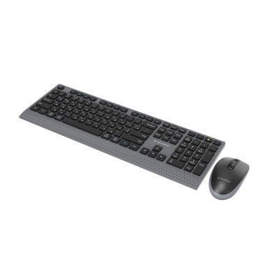 5. GEMBIRD WIRELESS KEYBOARD + MOUSE DUAL MODE SET, 2.4 GHZ + BT, SLIM, RU LAYOUT, BLACK