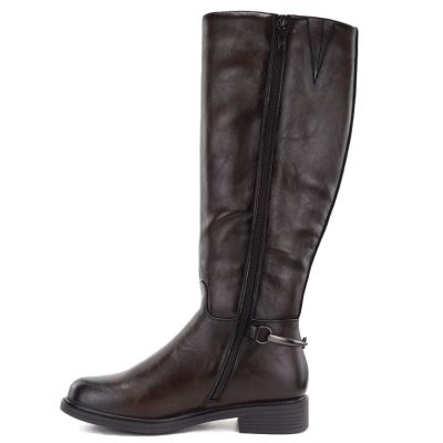 3. Women's leather ankle boots, chocolate Potocki JE19500