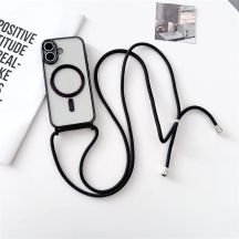 iPhone 17 Case with Crossbody Strap, MagSafe Compatible - Black