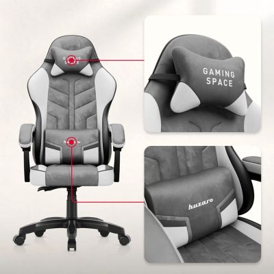 11. Huzaro Force 2.7 Gray Gaming Chair