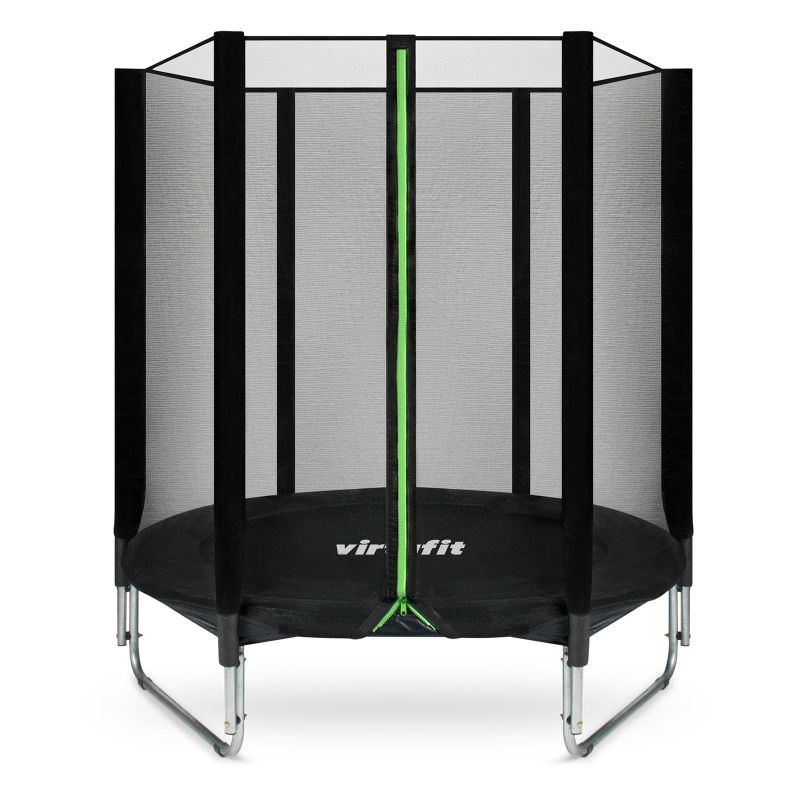 7. VIRTUFIT TRAMPOLINE WITH SAFETY NET – BLACK – 183 CM