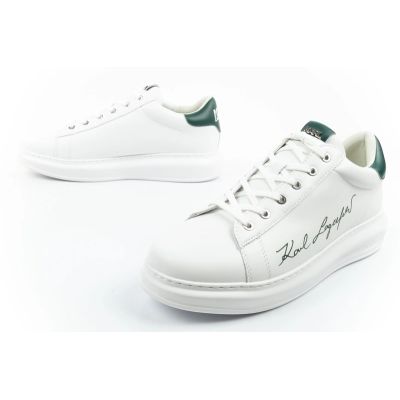 8. Karl Lagerfeld men's shoes sneakers Kapri natural leather white