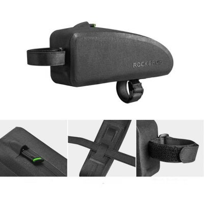2. Rockbros AS-019-1 Waterproof Bicycle Frame Bag 1.6L - Black