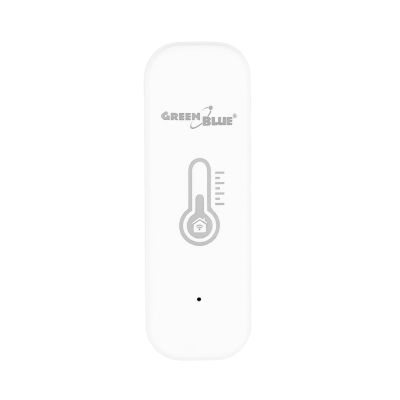 11. GREENBLUE WIFI TEMPERATURE AND HUMIDITY SENSOR, ANDROID/IOS/ALEXA/GOOGLE HOME, 3.0V DC, LR03X2 GB737