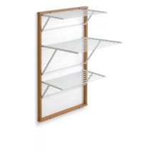 ARREDAMENTI KARIM Wall-Mounted Clothes Dryer - 63 x 68 cm, Brown