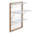 ARREDAMENTI KARIM Wall-Mounted Clothes Dryer - 63 x 68 cm, Brown
