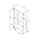 4. ALMA display cabinet 90x41.5xH170 cashmere