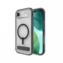 ZAGG Santa Cruz Snap KS MagSafe Case with Stand for iPhone Air - Clear and Black