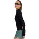 4. Women's longsleeve t-shirt 4F F419 deep black 4FWAW25TFLOF419 20S