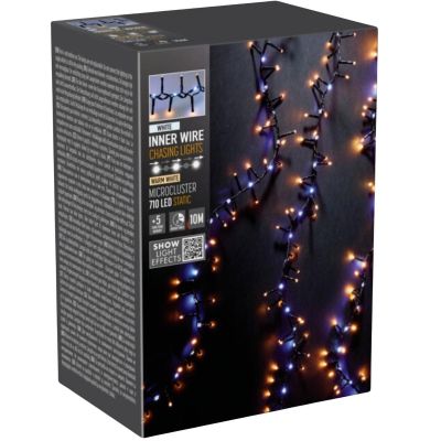 8. CHRISTMAS TREE LIGHTS 710 LED LIGHT CHAIN WHITE/WARM WHITE