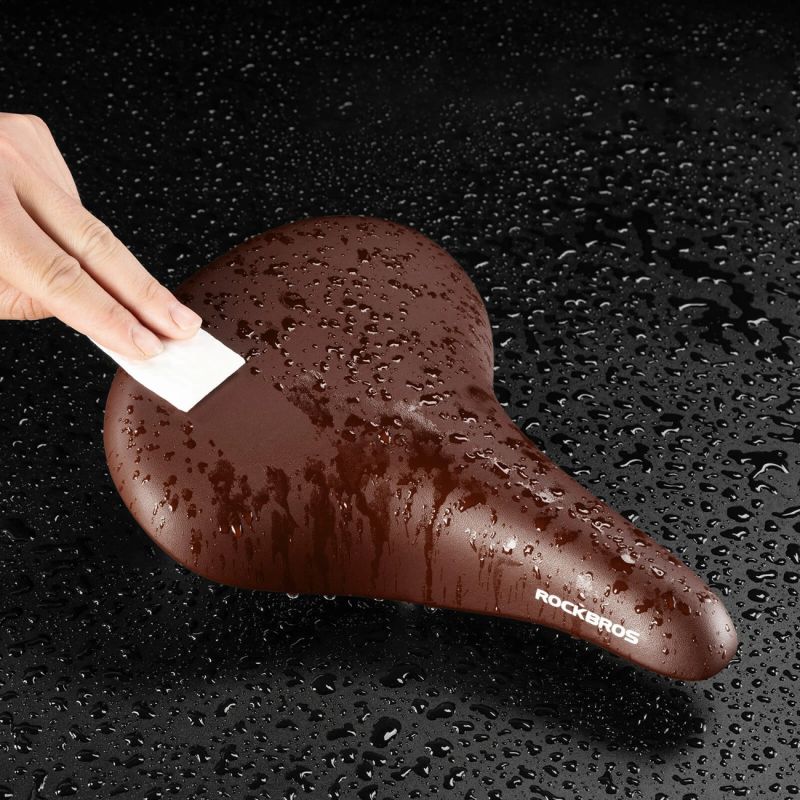 7. Rockbros 6800S retro comfort bicycle saddle - brown