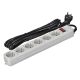 5. GEMBIRD SURGE PROTECTOR POWER STRIP 6XSCHUKO, 3M, GRAY