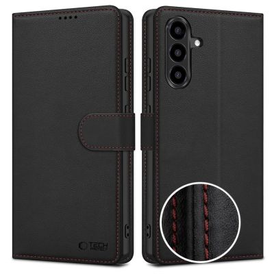 Tech-Protect Wallet Case for Samsung Galaxy A57 5G - Black and Red