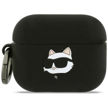 Karl Lagerfeld Silicone Choupette Head 3D Case for AirPods Pro 3 - Black