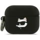 Karl Lagerfeld Silicone Choupette Head 3D Case for AirPods Pro 3 - Black