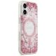 4. Guess Resin Bottom Glitter MagSafe Case for iPhone 17 - Pink