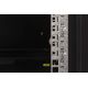 7. Digitus Unique 19" 20U rackmount network cabinet 600x600, glass door, black, undivided, assembled, 100kg