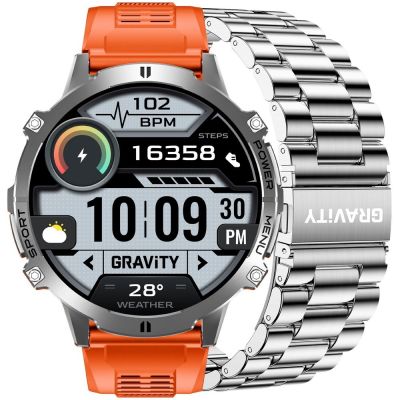 Smartwatch Gravity Graphite Strap + Bracelet GT42-4