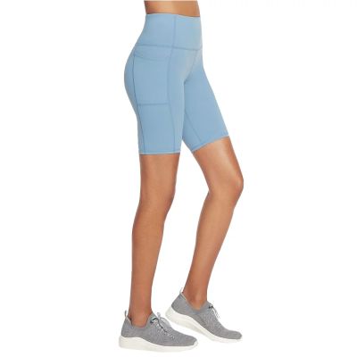2. Skechers Go Walk High Waisted Bike Short W3SH53-BLGY Blue S