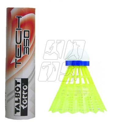Badminton shuttlecocks TALBOT Torro Tech 350 Slow 6pcs yellow
