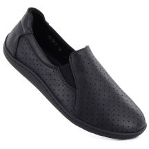 Women's leather barefoot openwork shoes M.Daszyński OL38-2