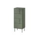 Chest of drawers 4S TRESSE 50x40x125 matt green
